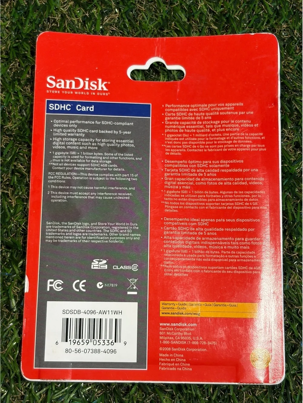SanDisk 4GB SDHC Card Multi-Use Memory Card